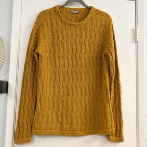 COS Mustard Yellow Crew Neck Sweater
